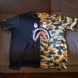 A Bathing Ape - Camo/Black Shirt - BAPE
